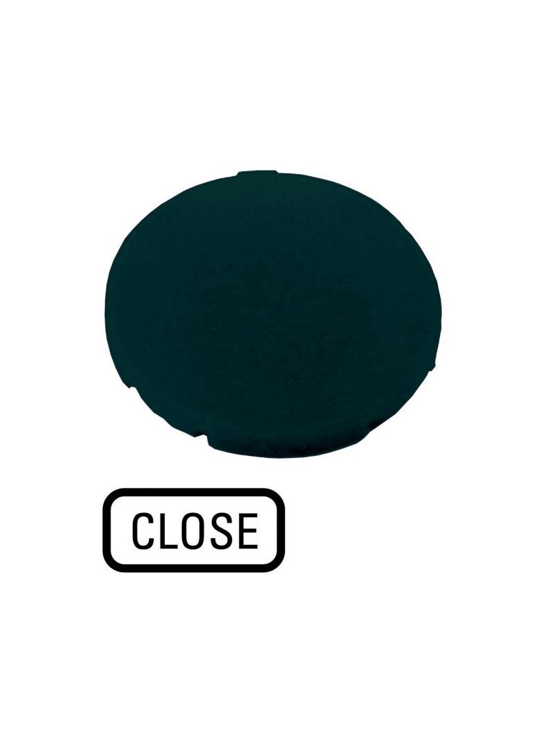 M22-XD-S-GB2 Soczewka przycisku 22mm płaska czarna z opisem /CLOSE/ 218198 EATON