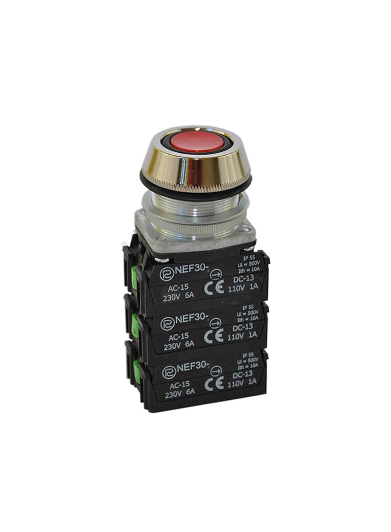 Przycisk NEF30-UK5X czerwony W0-NEF30-UK 5X C PROMET