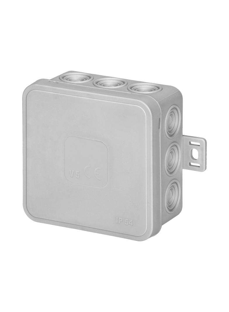 Puszka n/t CLICK IP54 12 przepustów kablowych 75x75x41mm szary OR-JB-13802/G ORNO