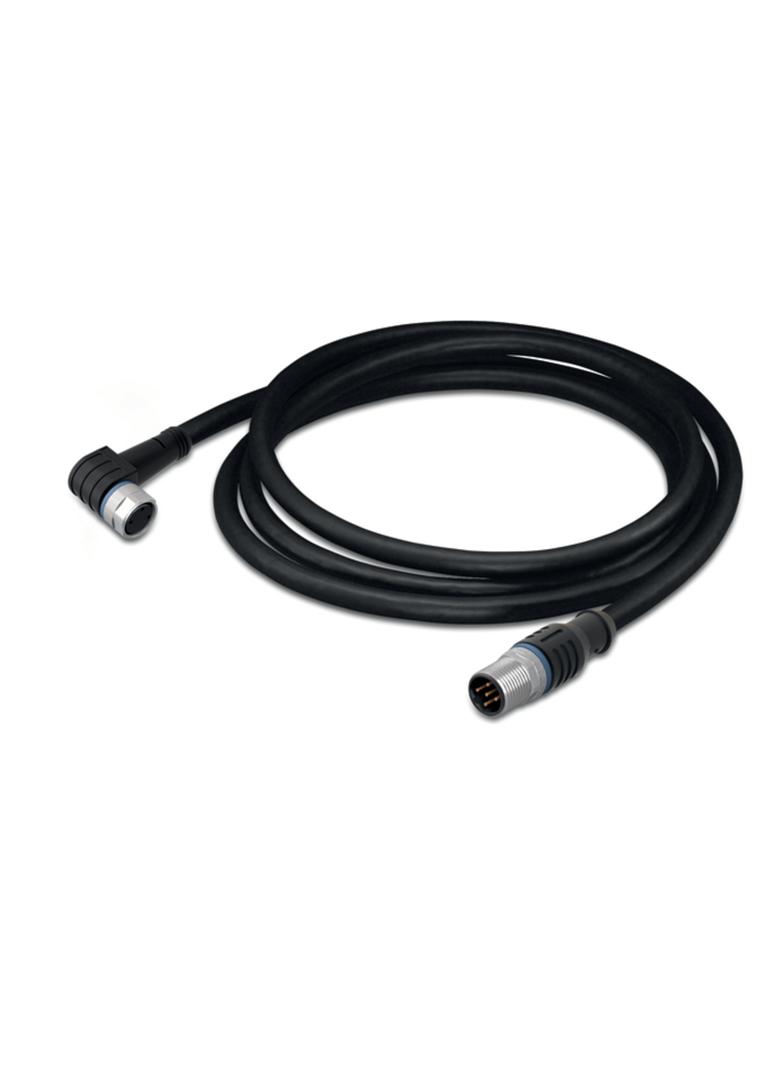 przewód do czujników/el.wykonawczych gniazdo prosteM8/wtyczka kątowaM12 1