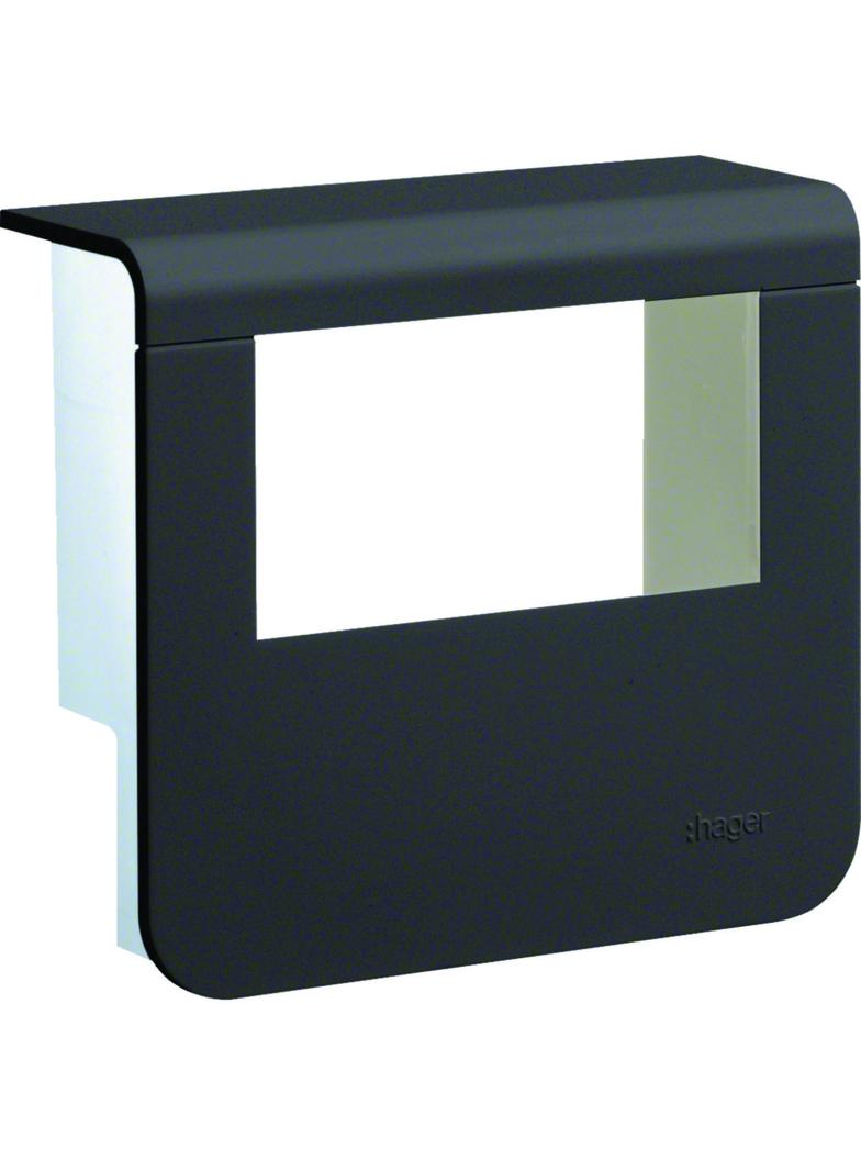 tehalit.SL Pokrywa nośnika urządzeń 20x55 2*45x45 czarny SL200559329011 HAGER