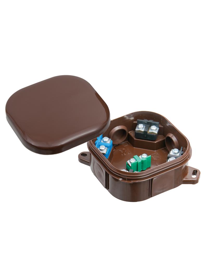 PH 92 x 92 klik - 5 zacisków 4 mm2, IP 54, brązowy