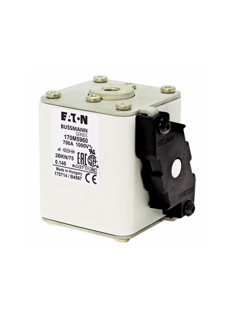 FUSE 700A 1000V 2BKN/75 AR UR Wkładka szybka 700A AC 1000V rozmiar 2 59x77x75 mm aR IEC UL 170M5960