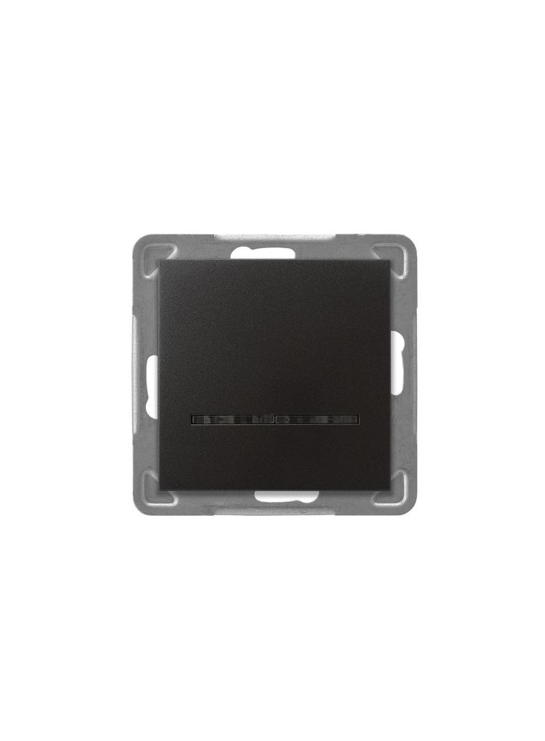 IMPRESJA Łącznik kontrolny z podświetleniem niebieskim kolor antracyt ŁP-12YS/m/50 OSPEL