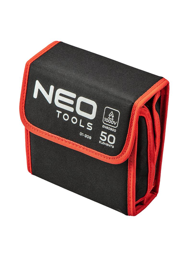 Końcówki wkrętakowe z uchwytem 1000V, 50 szt.