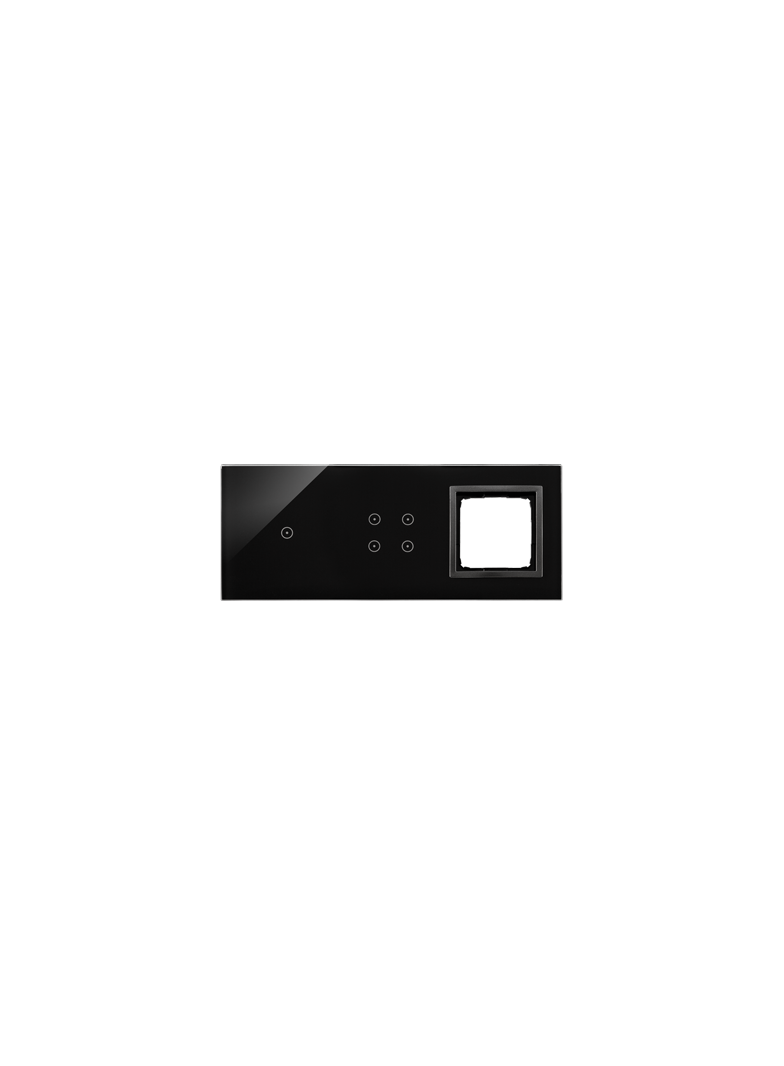 Simon 54 Touch Panel dotykowy S54 Touch 3 moduły 1 pole dotykowe + 4 pola dotykowe + 1 otwór na osprzęt S54 zastygła lawa DSTR3140/73 KONTAKT