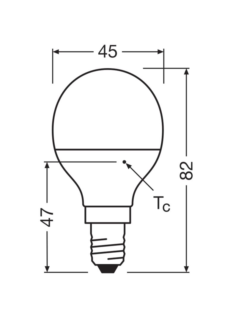 Żarówka LED E14 7,5W/840 E14 VALUE CL P FR 60 non-dim 7,5W/840 4058075311923 LEDVANCE
