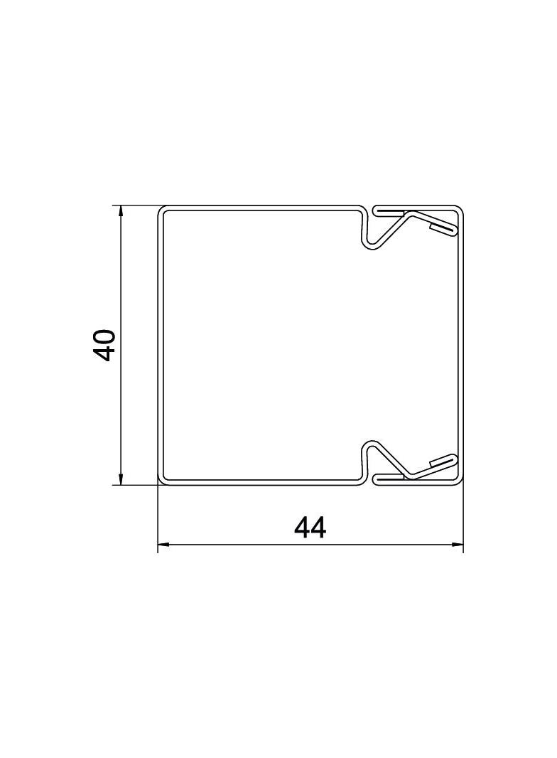 KANAŁ 40X40 STAL FS