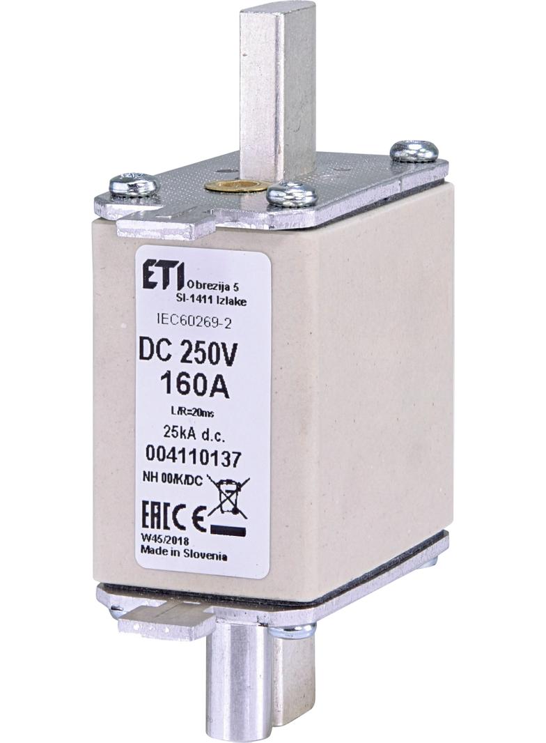 Wkładka topikowa NH DC z wybijakiem NH00 K 315A 250V DC 004110139 ETI
