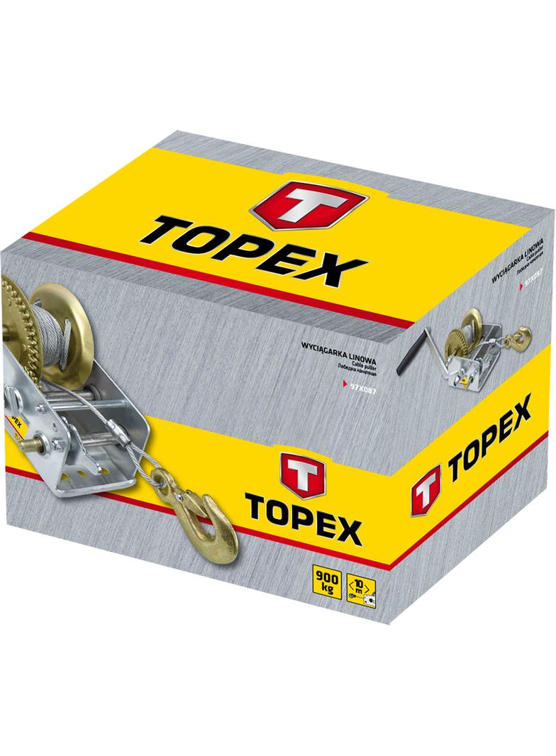 Wciągarka linowa z hamulcem zapadkowym 0.9 t, lina 10 m