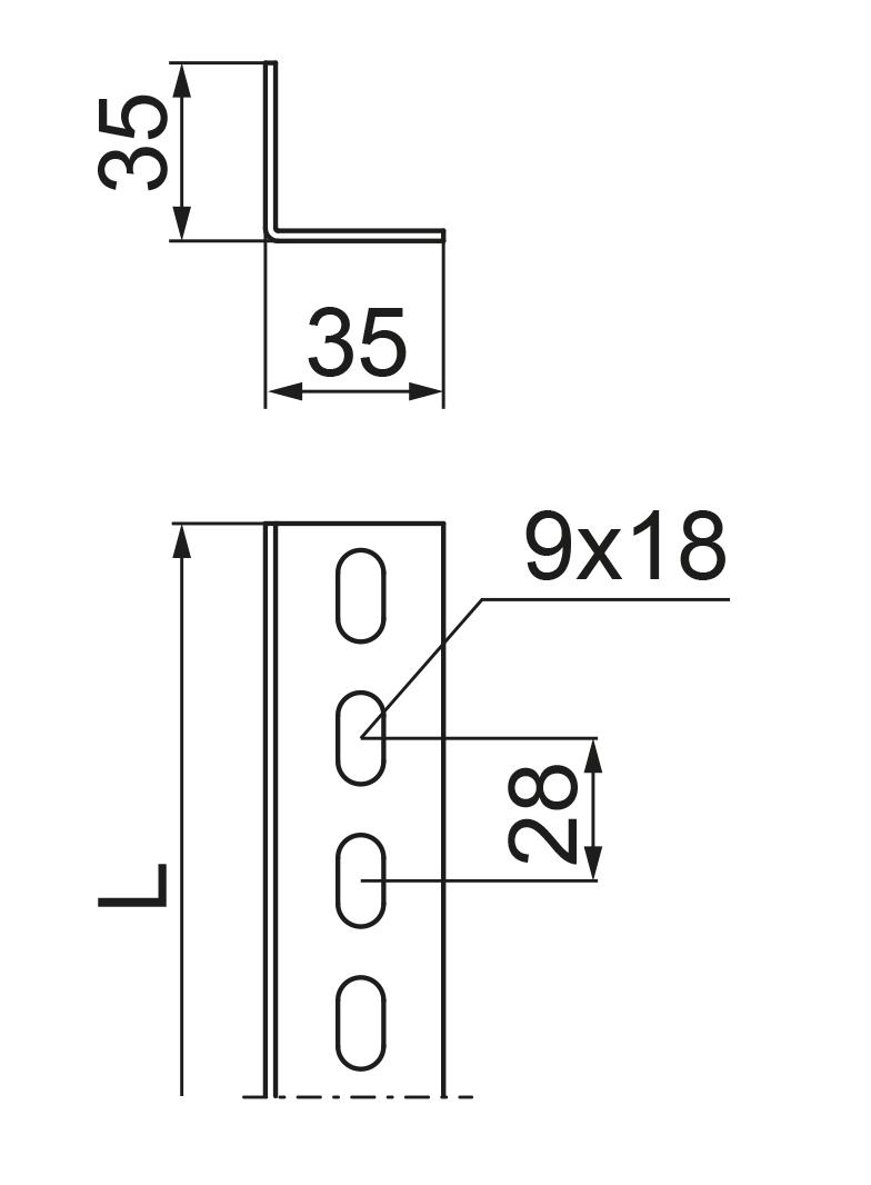 Kątownik KTC35H35/2E