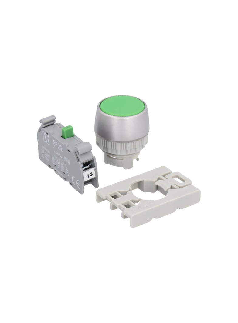 PRZYCISK KRYTY CZARNY 1 ZW 1 ROZ PIERŚCIEŃ NIKLOWANY