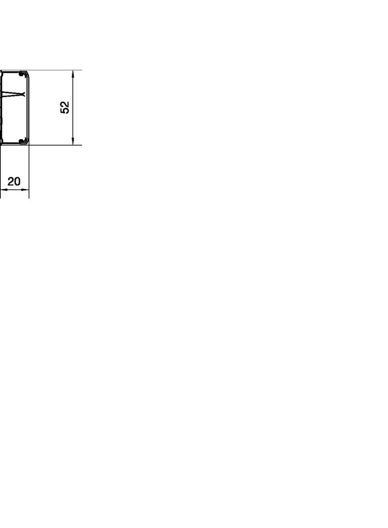 tehalit.ateha Kanał 20x50 L=2,0m, 2 komory, biały