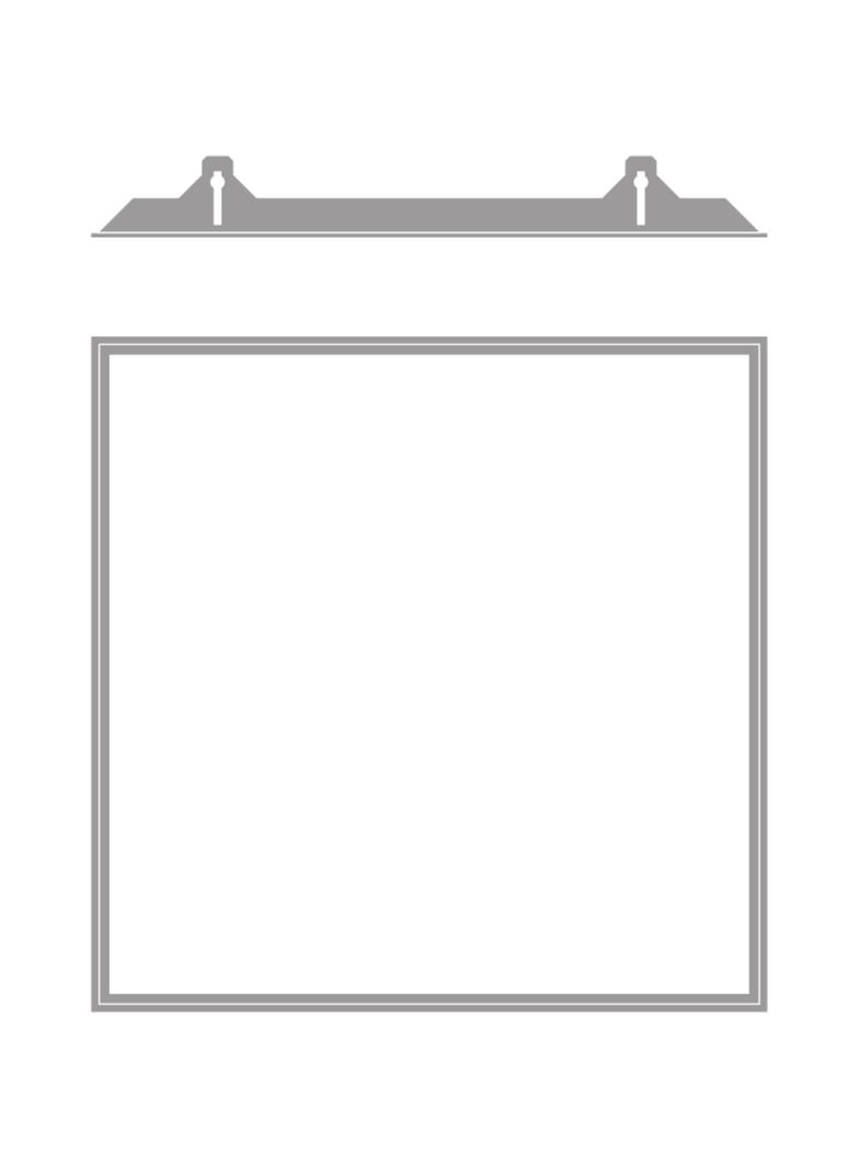 Ramka do montażu w zabudowie PANEL 600 RECESSED MOUNT FRAME