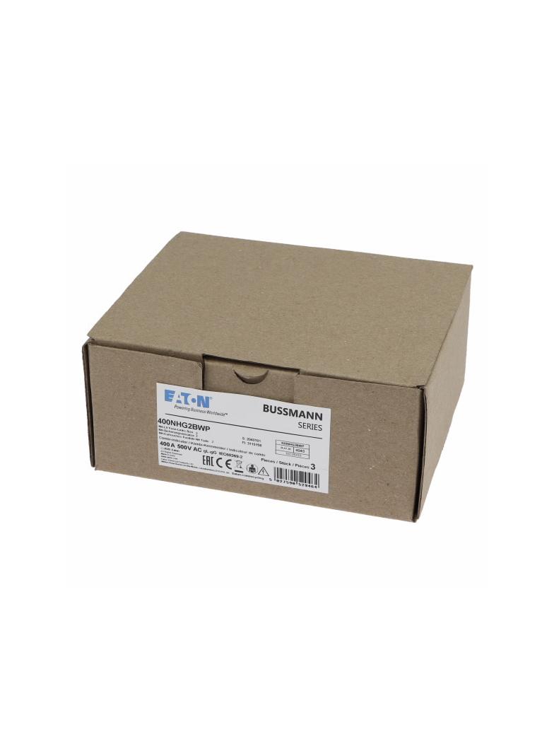 NH 400A 500V gG rozmiar 2 WEATHER RESISTANT NH LV 400A 500V gG rozmiar 2 WR 400NHG2BWP EATON
