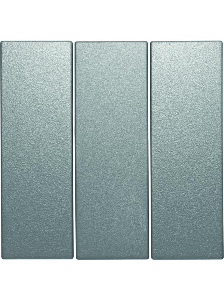BERKER B.Kwadrat/B.7 Klawisze do łącznika 3-klawiszowego aluminium mat lakierowana 16651404 HAGER