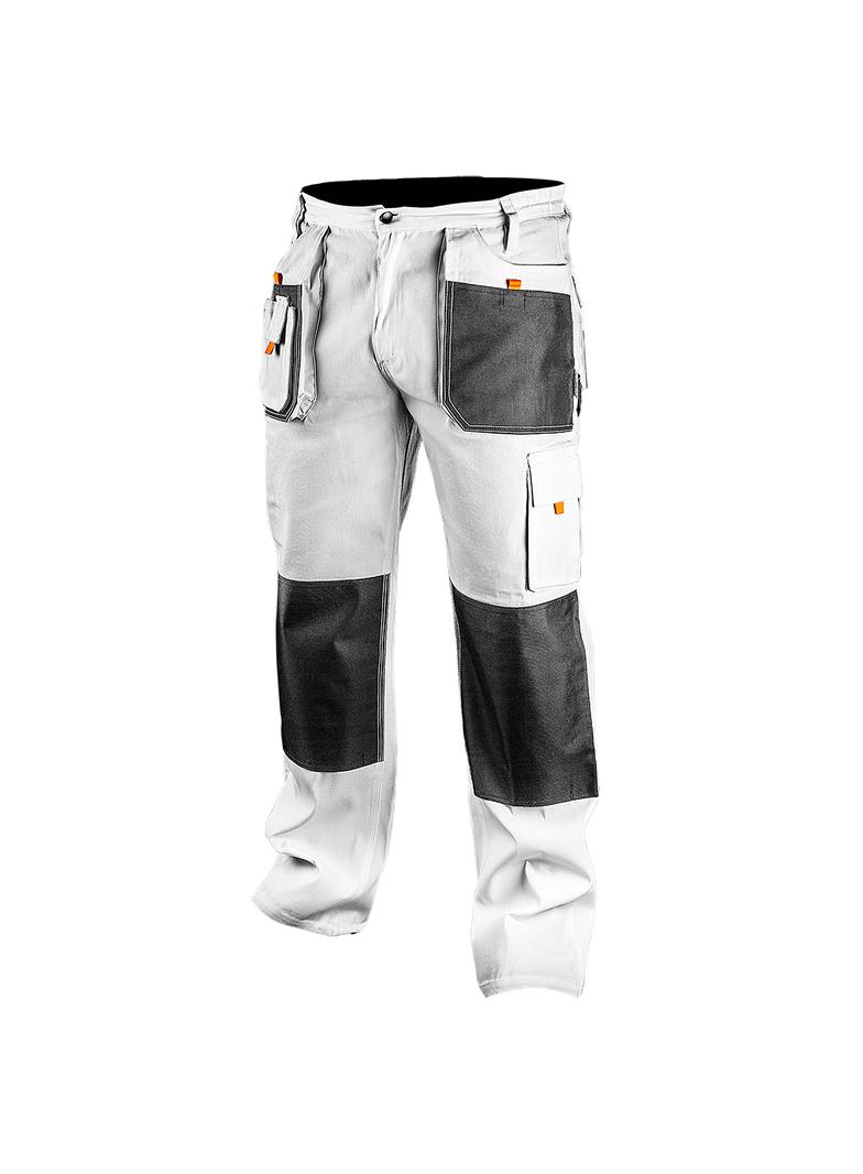 Spodnie robocze, białe, rozmiar XL/56