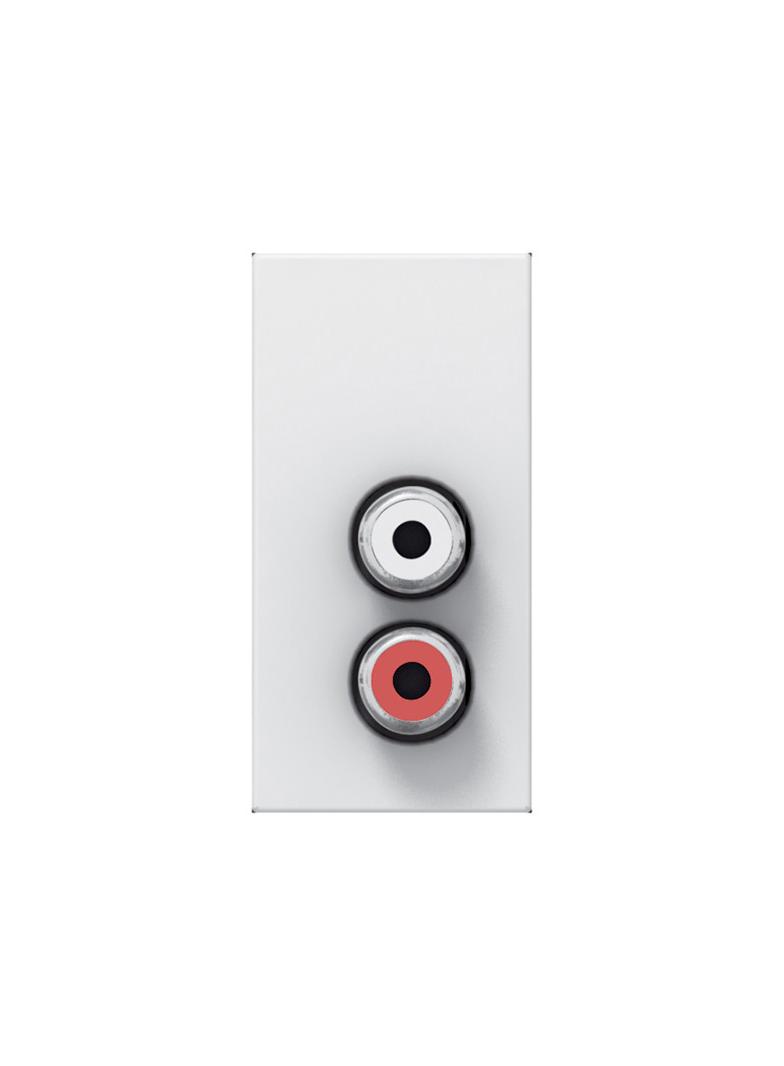 Mosaic Gniazdo 2Xrca - 1 Moduł Białe Żeńskie 078753 LEGRAND