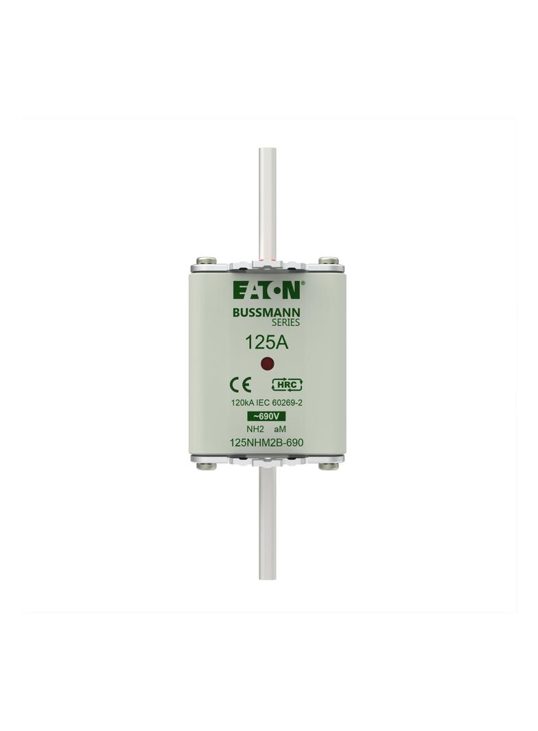 NH FUSE 125AMP 690V aM SIZE 2 Wkładka NH2 125A 690V AM podwójny wskaźnik 125NHM2B-690 EATON