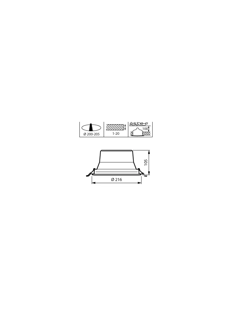Oprawa sufitowa Downlight Coreline DN142B UGR19 19,2W 2300lm IP20 3000K barwa ciepła 20S/830 PSU-E U