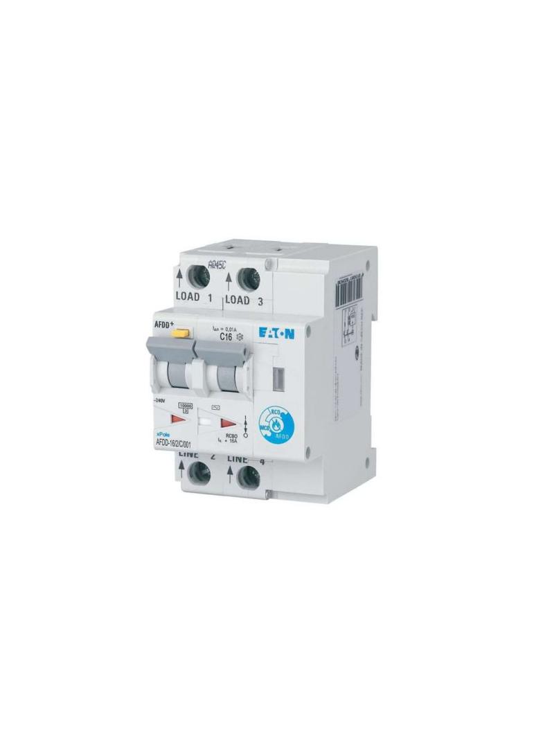 AFDD-16/2/C/001 Przeciwpożarowy detektor iskrzenia 10kA C16A 2P 10mA typ AC 187206 EATON