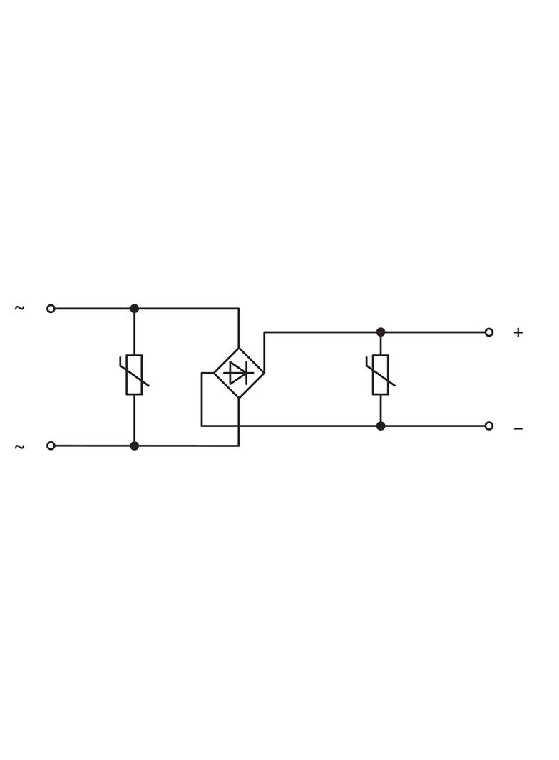 moduł z prostownikiem 24V AC WAGO