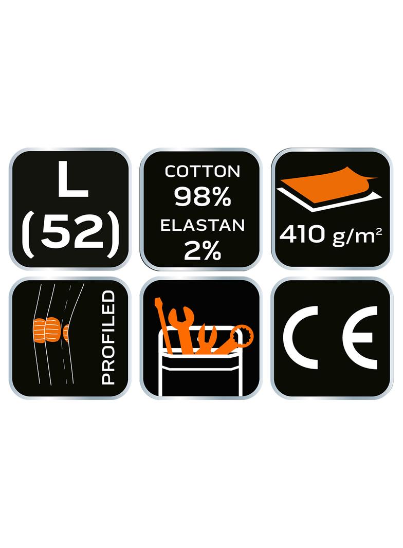 Spodnie robocze 5-kieszeniowe DENIM, czarne, rozmiar L