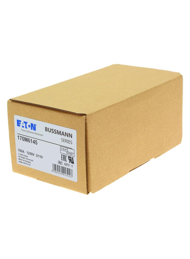 700A 1250V 3/110 aR INDICATOR FUSE Wkładka szybka 700A AC 1250V rozmiar 3 76x90x139 mm aR D 170M6145