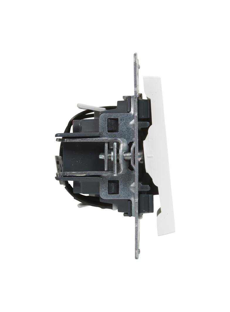 SUNO - Łącznik schodowy z podświetleniem - 10 AX - 250 V~ - zaciski automatyczne, Biały, Legrand