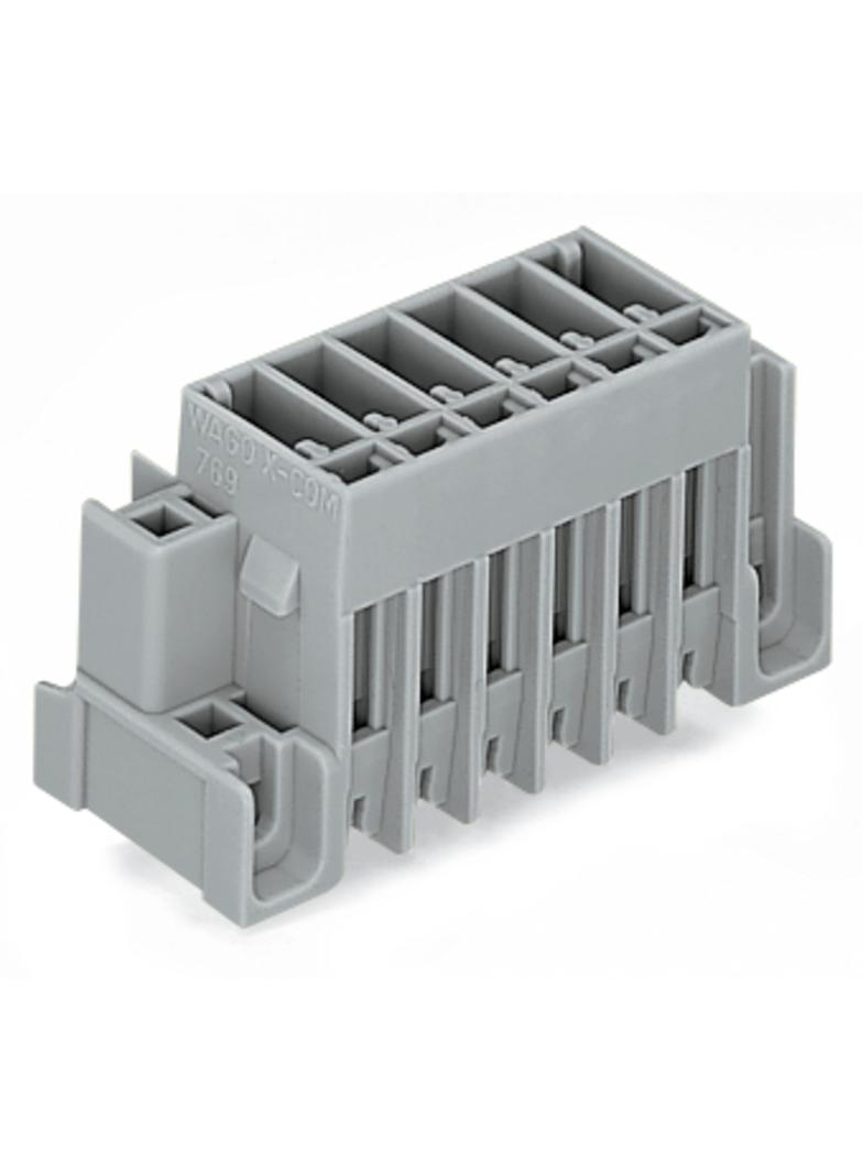 X-COM wtyk 6-biegunowy szary raster 5 mm