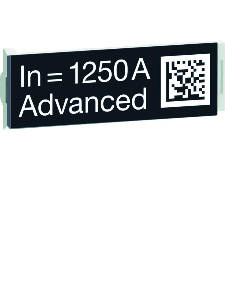 ACB HW2/4 Wtyczka z oznaczeniem znamionowym wyłącznika 1250A Advanced HWW708H HAGER