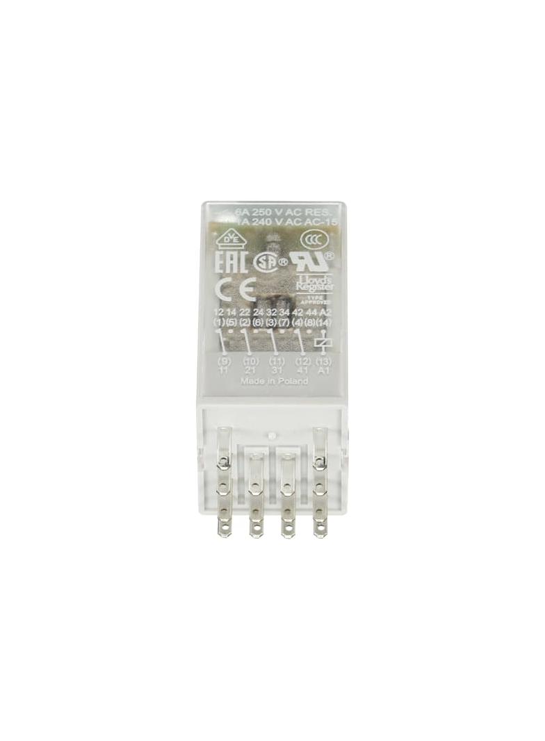 Przekaźnik CR-M024AC4L, A1-A2=24V AC, 4 styki c/o 250V/6A, LED 1SVR405613R0100 ABB