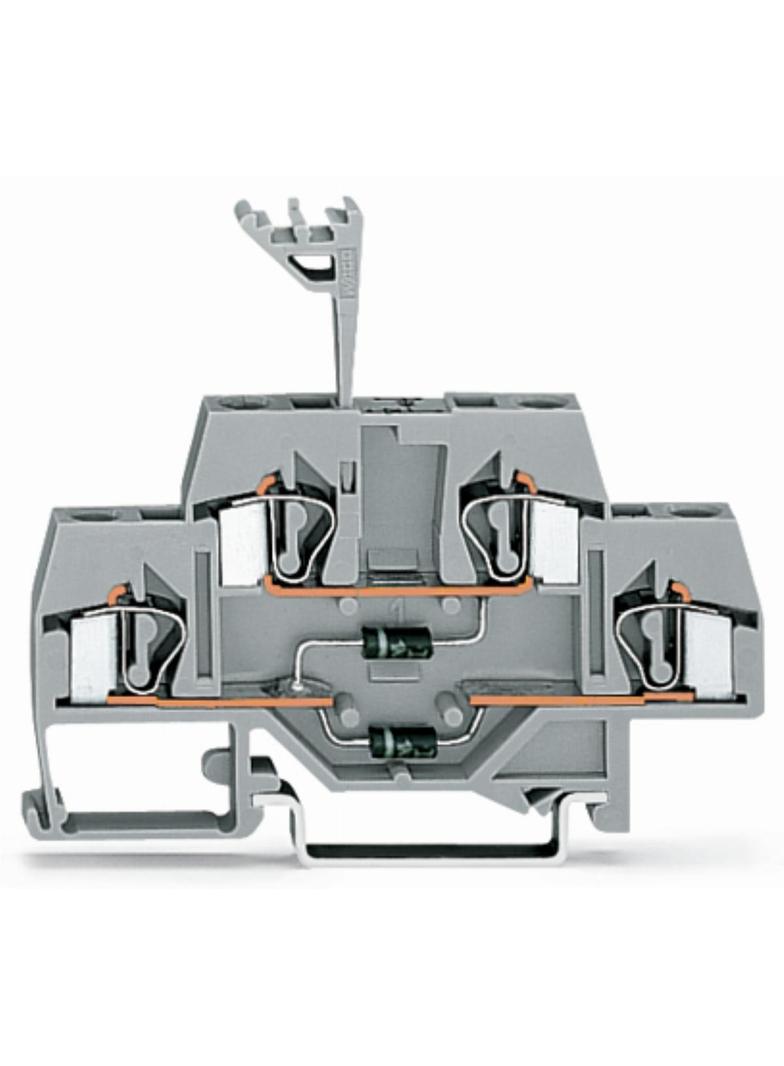 dwupiętrowa złączka diodowa 4 mm2