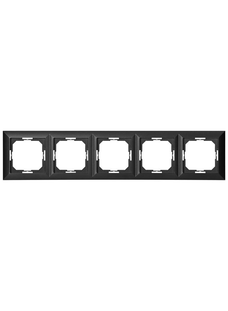 Ramka pieciokrotna Pearl, Ra-5P, czarny OR-OE-7720/5/B ORNO