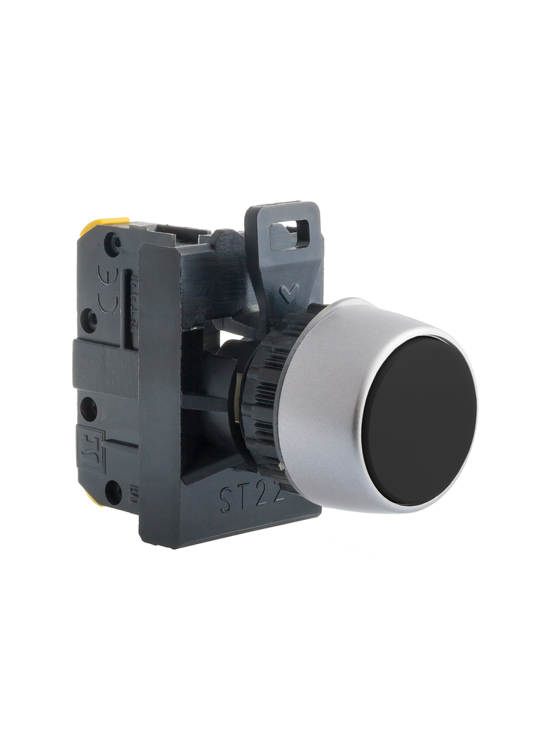 PRZYCISK KRYTY CZARNY 1 ROZ PIERŚCIEŃ CZARNY