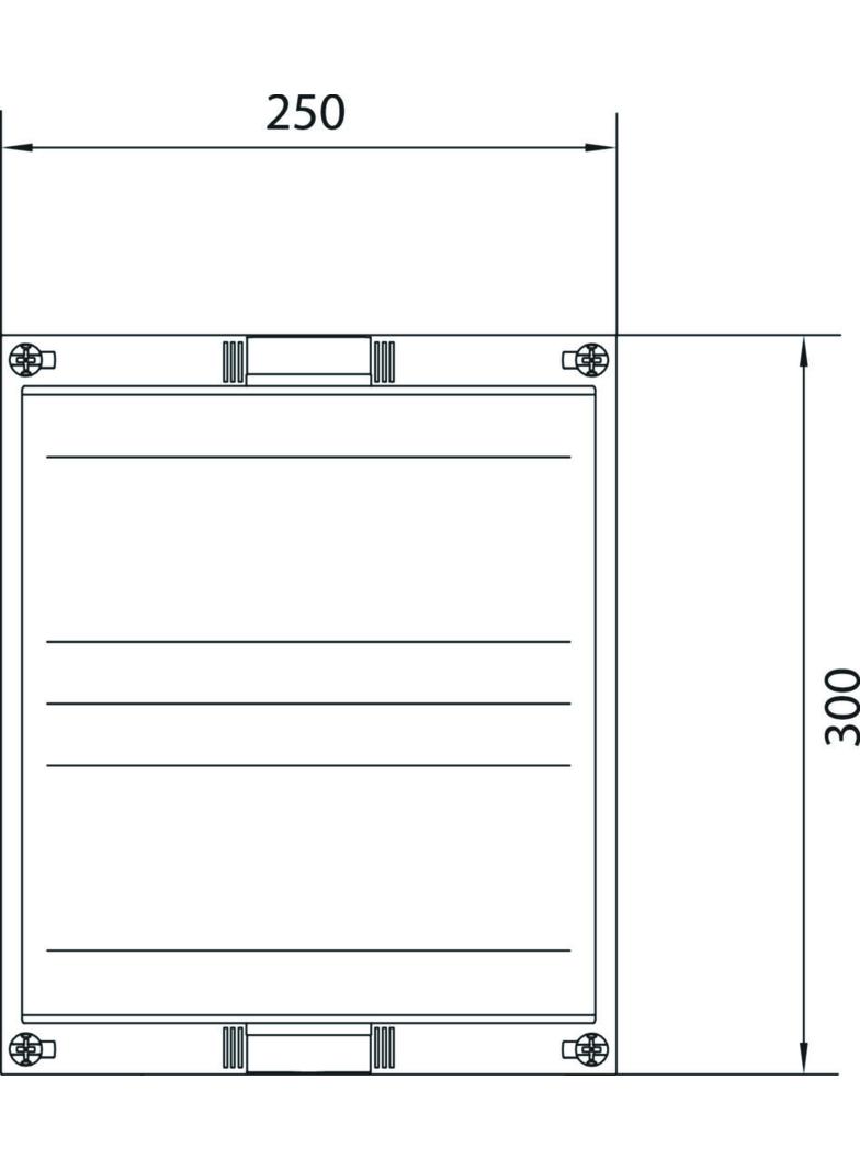 univers N Blok dla zacisków szeregowych pionowych 300x250mm UD21A2 HAGER