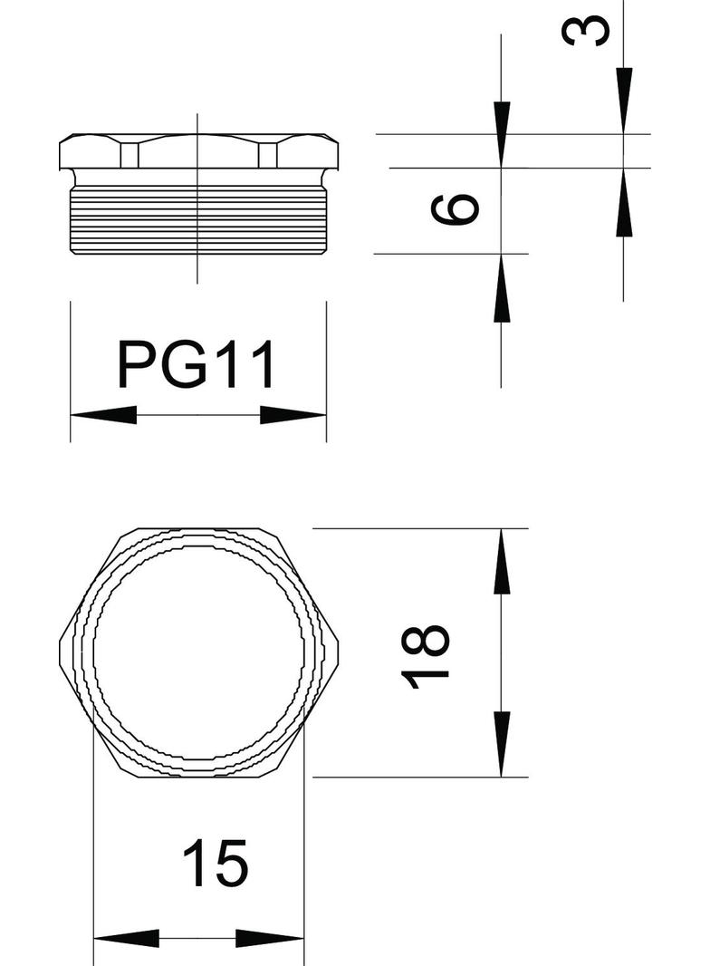 164/MS, TULEJA DOCISK.GWINT.PG11 MS/NIK