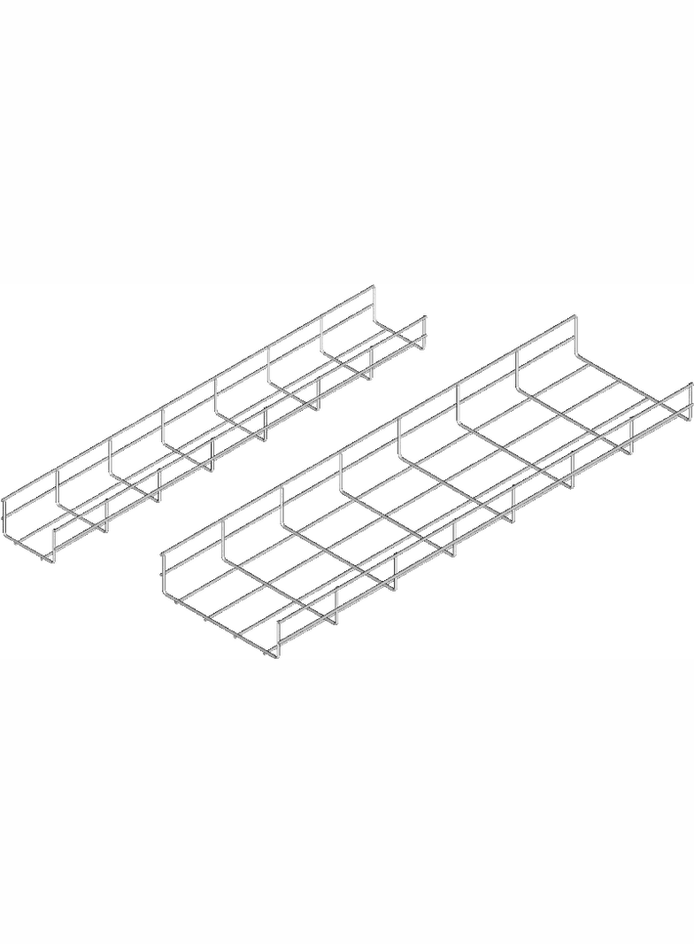 KDSZ500H60/3 ; Korytko siatkowe z łączn. zatrzaskowym zgrzewanym