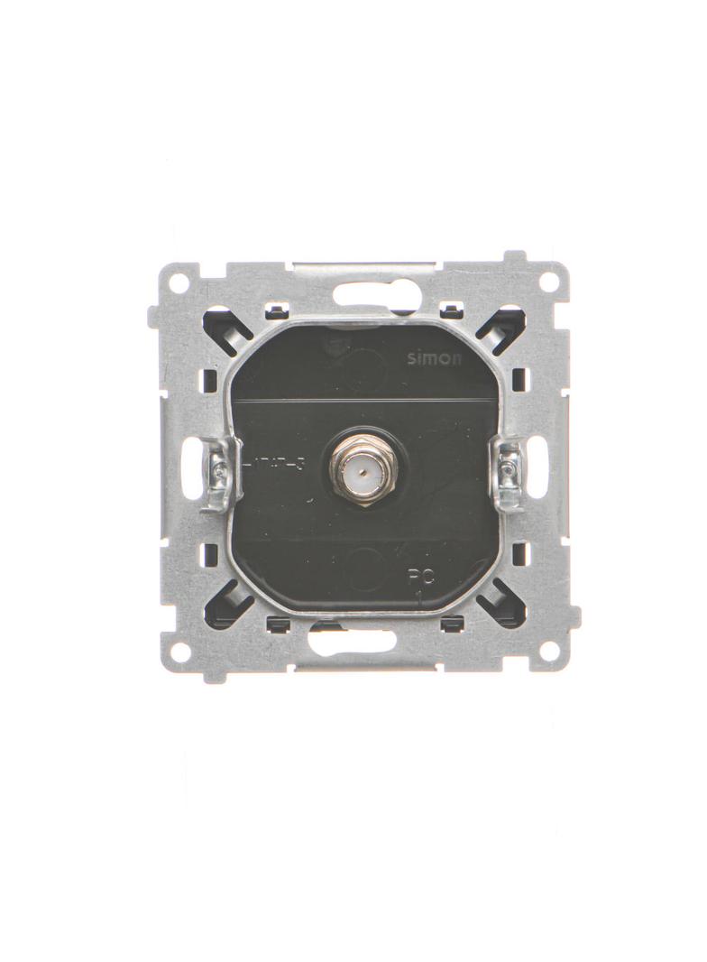 Simon 55 Gniazdo antenowe typu /F/ pojedyncze Do instalacji indywidualnych Czarny mat