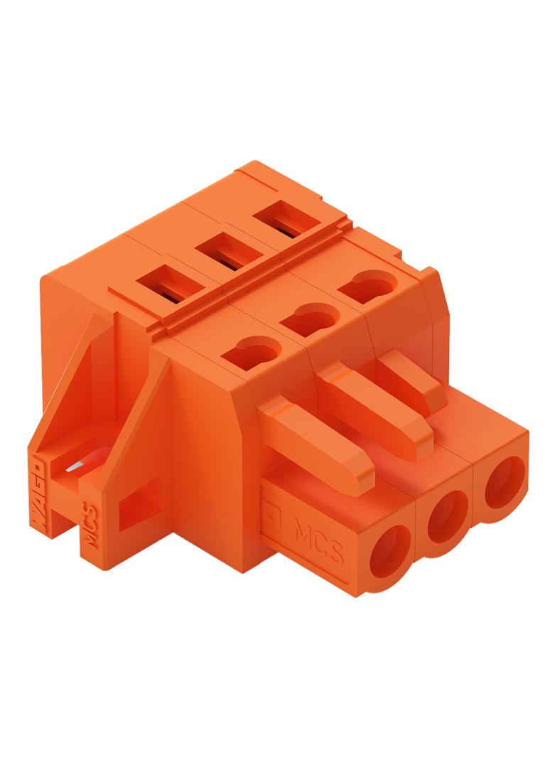 1-przewodowe gniazdo CAGE CLAMP pomarańczowa /50szt./ 231-303/031-000 WAGO