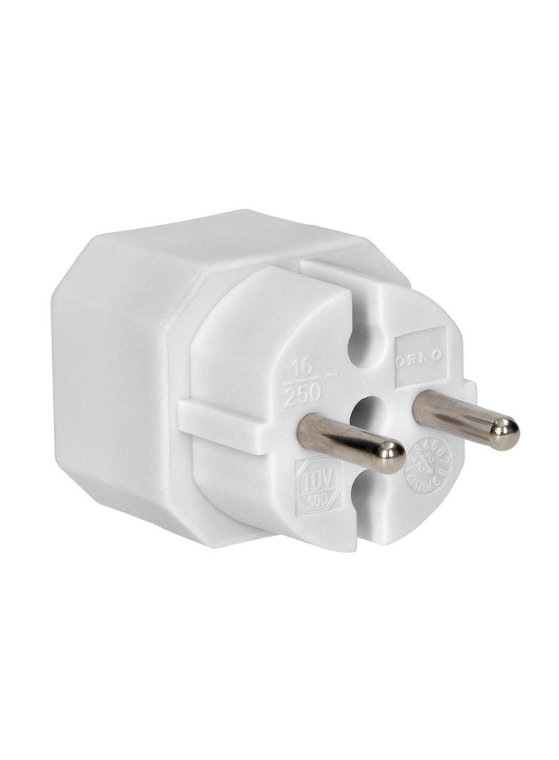 Rozgałęźnik 2x2P euro biały 20 sztuk OR-AE-13277/W/20 ORNO