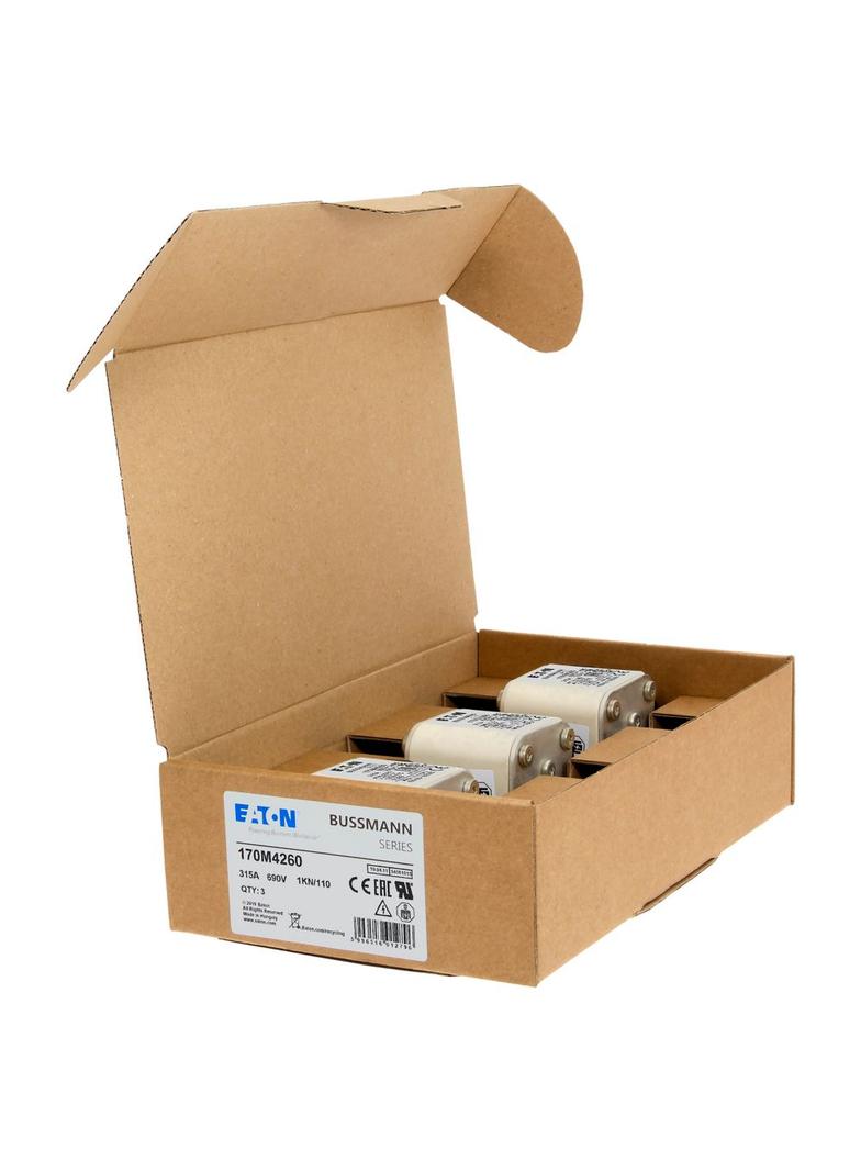 315A 690V 1KN/110 aR INDICATOR FUSE Wkładka szybka 315A AC 690V DIN 1 53x69x138 mm aR DI 170M4260 EA