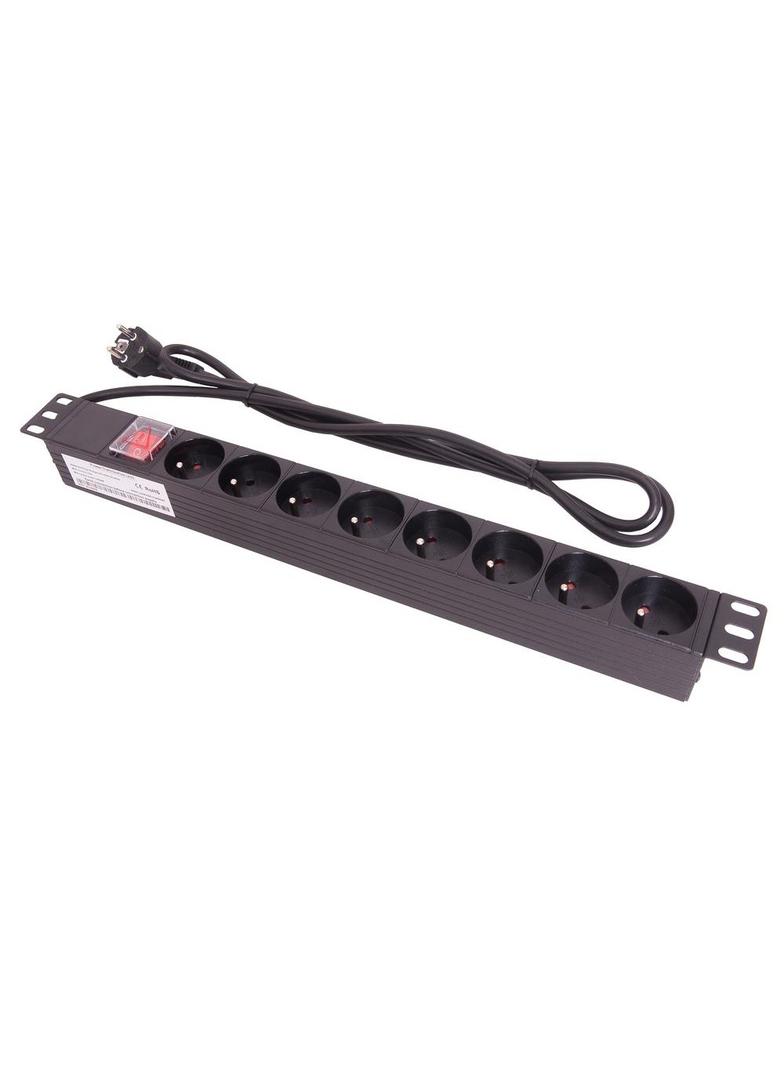Listwa zasilająca 8x230V, z wyłącznikiem Partners LZ1U8GW C&C