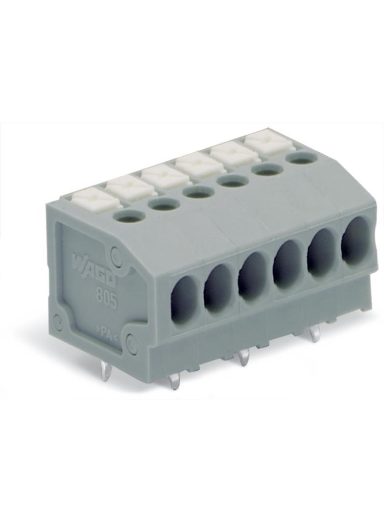 listwa zaciskowa do pł. drukowanych 4-bieg. szara raster 3,5 mm