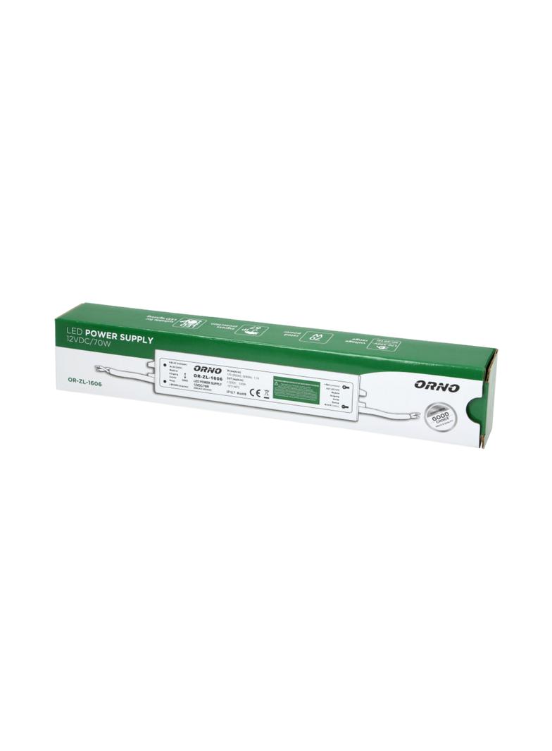 Zasilacz do oświetlenia LED 90-265V AC/12V DC 70W IP67 OR-ZL-1606 ORNO