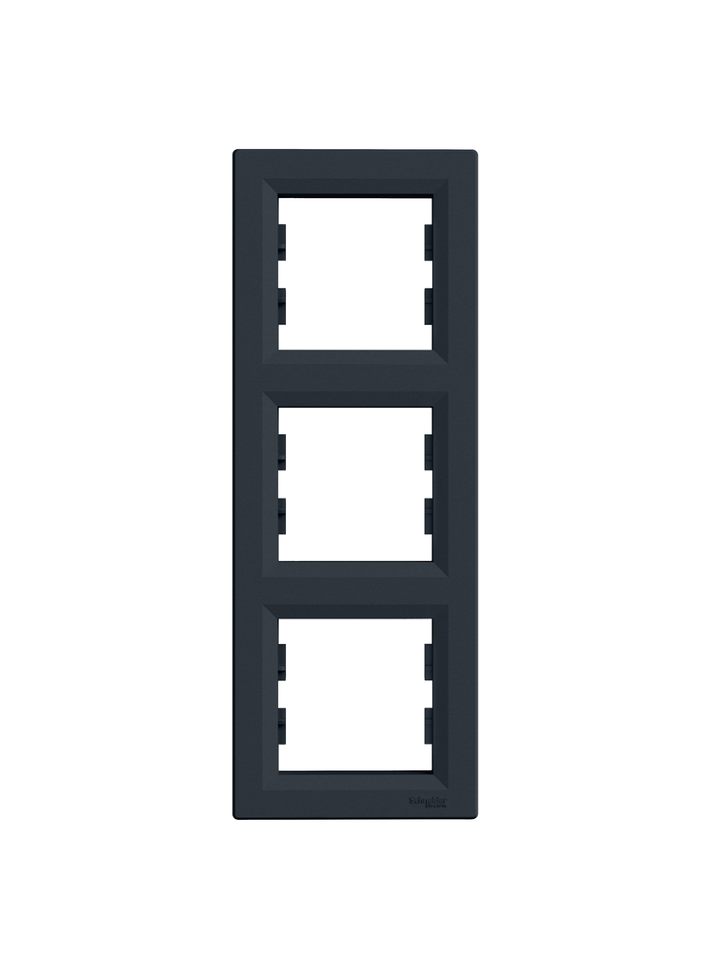 Asfora, ramka 3-krotna, pionowa, antracyt