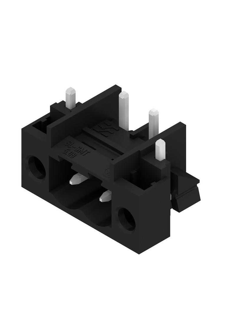 SL-SMT 5.08HC/02/270FH 1.5SN BK RL Wtyki PCB (złącza płyty), 5.08 mm, Liczba biegunów: 2, kąt odejścia: 270° /335szt./ 1876920000 WEIDMÜLLER