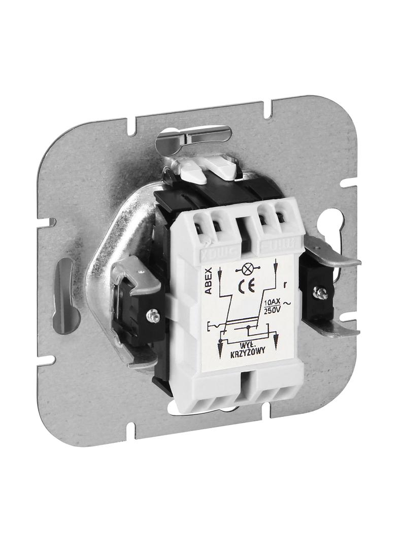 Łącznik krzyżowy podtynkowy z podświetleniem Pearl, WP-8P/S, antracyt OR-OE-7703/P/A ORNO