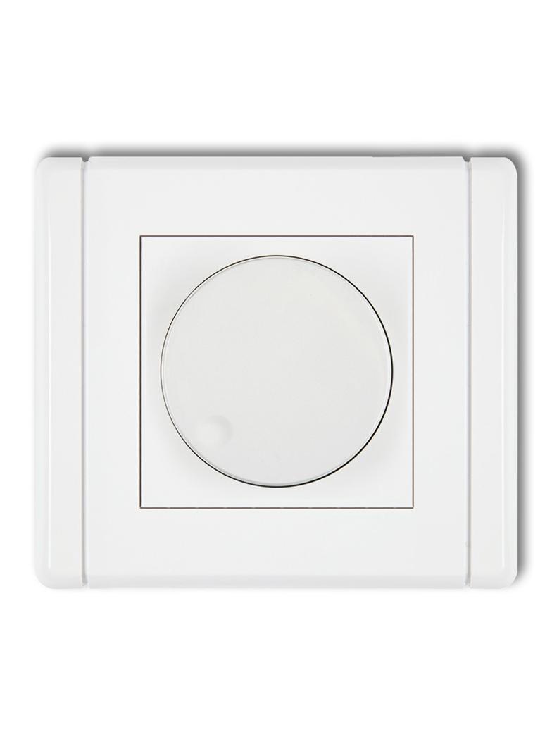 FLEXI Elektroniczny regulator oświetlenia przyciskowo-obrotowy biały