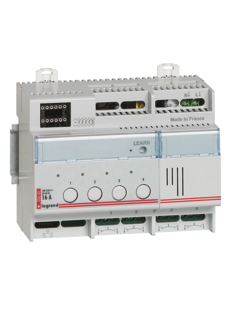 Myhome Bus/Scs - Aktor/Łącznik Oświetlenia Wyjście 4x16A 002602 LEGRAND